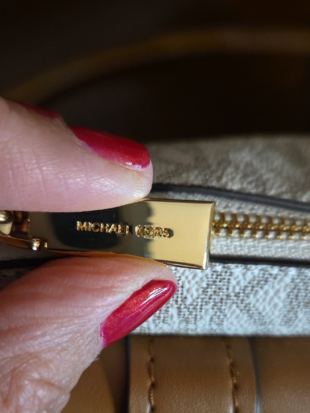 MICHAEL Michael Kors Zoe Small Signature Logo Pochette NWOT - Picture 15 of 15